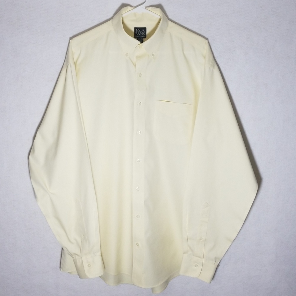 Jos. A. Bank Traveler's Collection Ivory Shirt